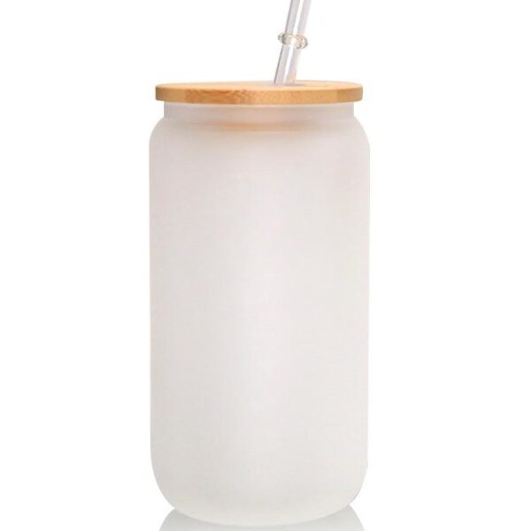 FROSTED Libby 16oz Glass Tumbler - Decorate your own