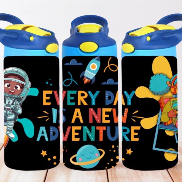 KIDS Everyday is an Adventure 12oz Stainless Steel Sippy Cups