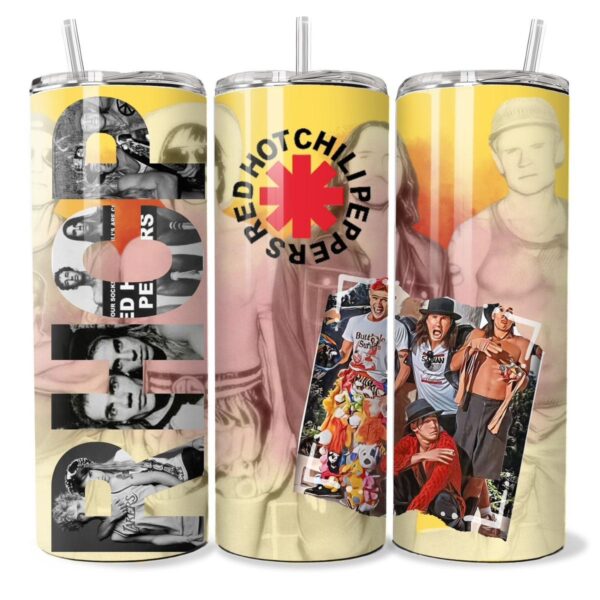 MUSIC Red Hot Chili Peppers Inspired 80’s 20oz Slim Stainless Steel Tumbler