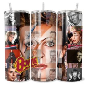Bowie Inspired 80’s Retro Tumbler Bottle Drinkware