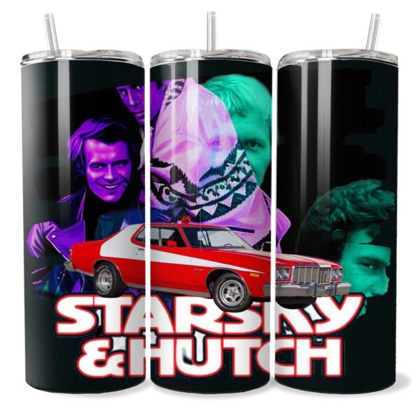 Starsky & Hutch Retro TV Inspired Stainless Steel 20oz Slim Tumbler Drinkware Flasks