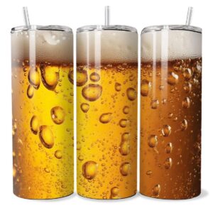Beer and Bubbles Stainless Steel 20oz Tumbler