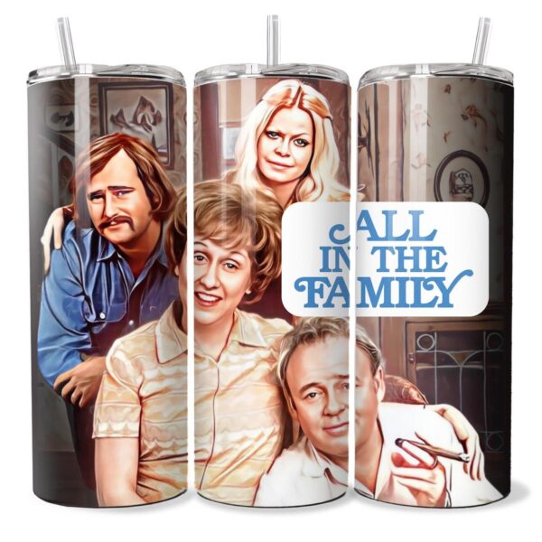 TV All in the Family Classic TV Tribute 20oz Slim Stainless Steel Tumbler