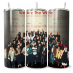 Rockin’ Christmas Santa Slaying Stainless Steel 20oz Slim Tumbler - Image 2